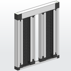 New design open left & right polyester pleated net flyscreen door on China WDMA