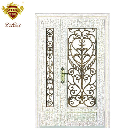 New low maintenance wrought iron exterior french style doors HL-J07 on China WDMA