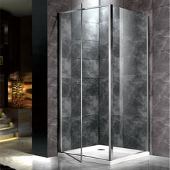 New sliding tempered glass freestanding whirlpool massage shower door in bathroom on China WDMA