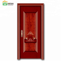 New style English scholar aroma fireproof steel wood security door catalogue on China WDMA