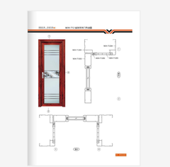 New style high quality aluminium sliding door with double glass on China WDMA