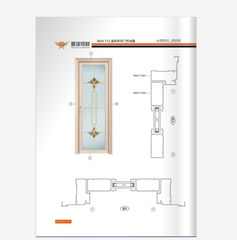 New style high quality aluminium sliding door with double glass on China WDMA