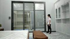 High grade electric control sliding glass door with blinds on China WDMA