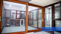 Japan Aluminum double glazed sliding plate glass door windows