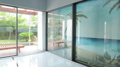 Big glass aluminum double glazed sliding door on China WDMA