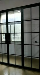 Professional Wrought Iron French Entry Barn Sliding Glass Door Designs on China WDMA