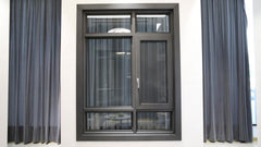 Promotional Foshan Cheap House W122A Laminated glass double glazed Aluminum Swing Window on China WDMA