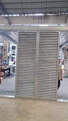 Fixed Blade Sliding Aluminum Louver Door for Internal & External Decoration on China WDMA