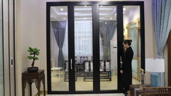 banquet hall aluminum sliding folding door and cheap custom made aluminium interior folding glass doors on China WDMA