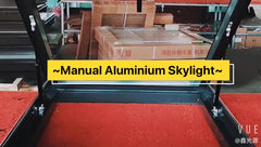 Most popular extruded aluminum profiles skylight with great price for basement window on China WDMA