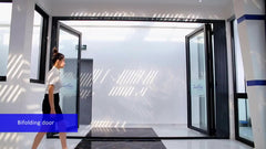 Australian standard AS2047 Cheap interior double glazed aluminium accordion folding doors on China WDMA