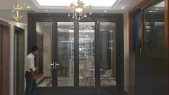 Topwindow Folding Glass Patio Door Puerta De Patio De Vidrio Plegable Bi Folding Glass Door on China WDMA