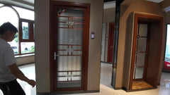 Australia standard residential use high quality heavy duty aluminum french doors with toughened glass on China WDMA