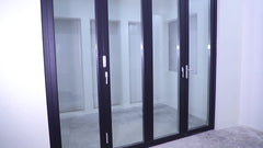 Simple design aluminum glass bi-folding door for house/commercial on China WDMA