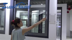 Australia AS2047 standard commercial system stainless steel sliding window frame on China WDMA