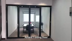 Aluminium low e glass patio large panel bi folding doors china supplier door sales on China WDMA