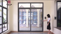 Four panels design cheap sliding patio doors prices on China WDMA