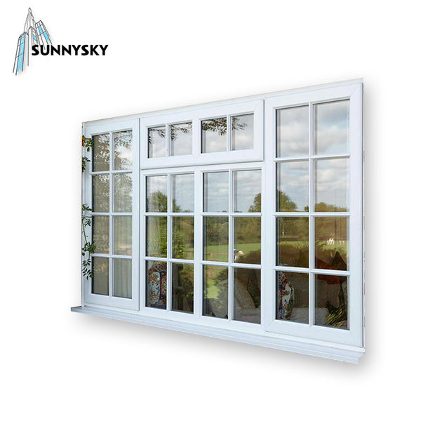 OEM service vinyl sash arched UPVC casement drawing window on China WDMA