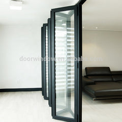 Order from china direct main entrance doors design double glass bi-folding door with low-e coating on China WDMA