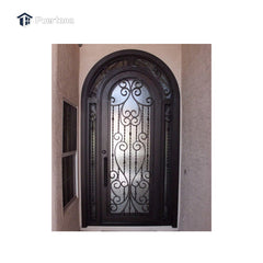 Outdoor Wrought Iron French Patio Glass Door Lowes Wrought Iron Front Double Main Entry Storm Door Price on China WDMA