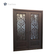 Outdoor Wrought Iron French Patio Glass Door Lowes Wrought Iron Front Double Main Entry Storm Door Price on China WDMA