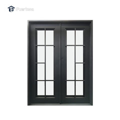 Outdoor Wrought Iron French Patio Glass Door Lowes Wrought Iron Front Double Main Entry Storm Door Price on China WDMA