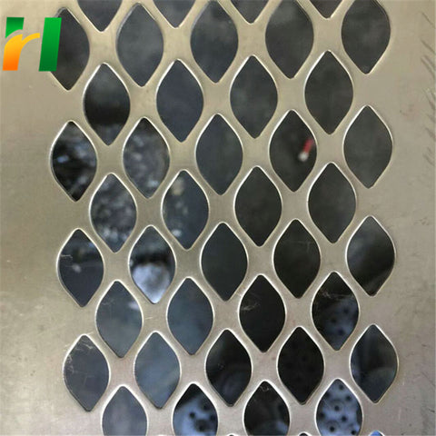 Oval Perforated Metal Mesh punched round hole mesh/plate/sheet/net on China WDMA