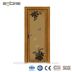 Oval glass entry door with aluminum panel and glass door for optional on China WDMA