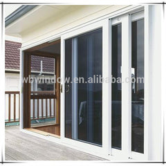 PVC Hurricane impact resistant glass sliding doors price on China WDMA