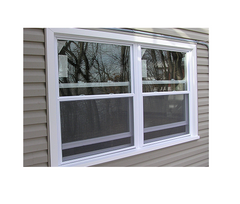 PVC Tempered Glass Double Hung Vinyl Windows for Sale