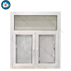 PVC triple casement impact windows white vinyl frame on China WDMA