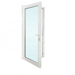 PVC vinyl style Casement sliding Double Glass Upvc Doors For sale on China WDMA