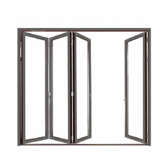 Partical Glass patio exterior bifold doors double glazing outdoor folding door aluminum bi folding door on China WDMA