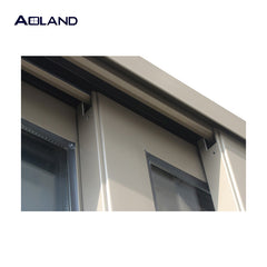 Patio 3-track Aluminium glass sliding door with security mesh design powder coating on China WDMA