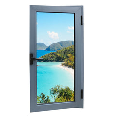 Philippines Price French Aluminum Casement Double Tempered Glass Window on China WDMA