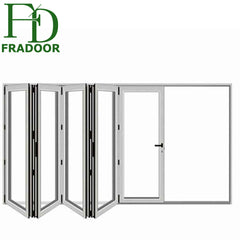 Powder Coated Grey Aluminium Bifold Balcony French Doors Manufacture Of Doors in Turkey House on China WDMA