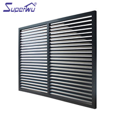 Powder coating aluminum louver windows with tempered glass blades on China WDMA