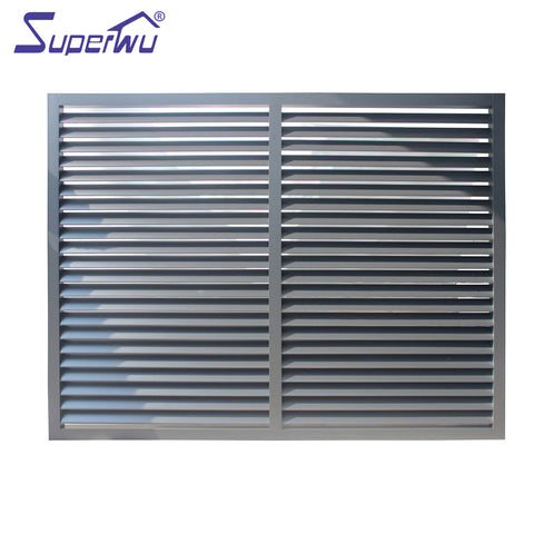 Powder coating aluminum louver windows with tempered glass blades on China WDMA