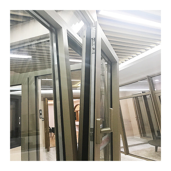 Powder coating aluminum sliding windows with louver screens on China WDMA