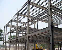 Prefab steel frame multi-storey apartment / steel structure building modern design on China WDMA