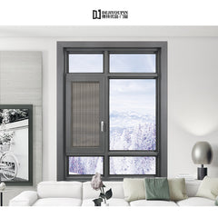 Promotional Foshan Cheap House W122A Laminated glass double glazed Aluminum Swing Window on China WDMA