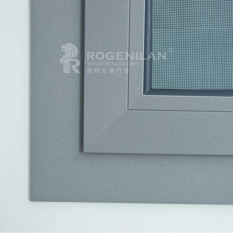 ROGENILAN 100 series double glazed aluminum sliding window with flyscreen