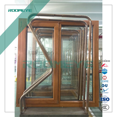 ROOMEYE double glazed bulletproof wood windows on China WDMA