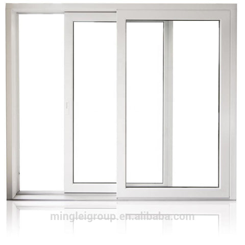 Ready made cheap white pvc sliding windows on China WDMA