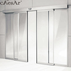 Remote control glass 3 panel sliding patio door kbb price automatic doors on China WDMA