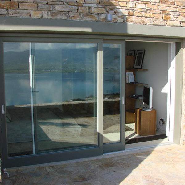 Residential Aluminum Patio double glazing Glass Sliding Doors on China WDMA