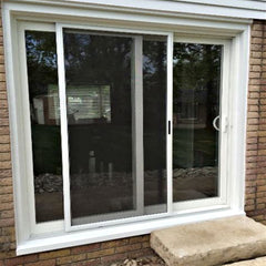 Residential aluminium frame double glazed 3 panel sliding patio glass door price on China WDMA