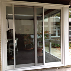 Residential aluminium frame double glazed 3 panel sliding patio door price on China WDMA