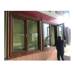 Residential aluminium toughened glass double casement window manufacturers on China WDMA