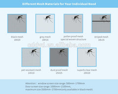 Retractable fly screen for bifold doors on China WDMA